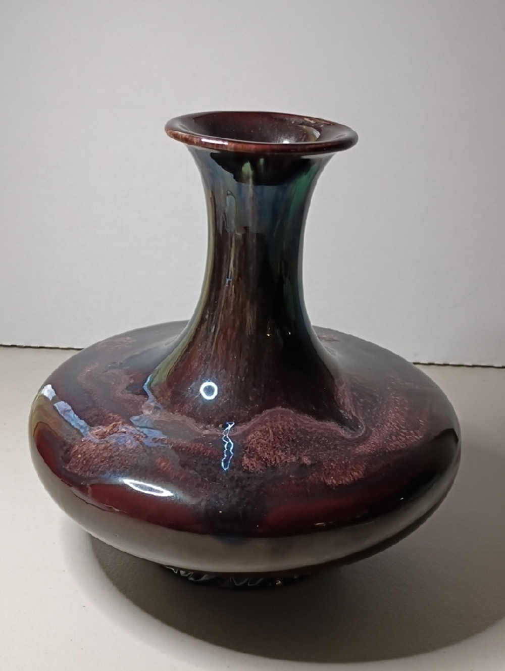 Vintage Sang-de- Boeif Royal Heager Glazed Decorative Vase
